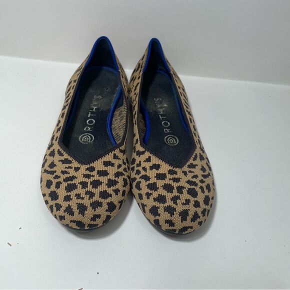 Rothy’s Cheetah Print Pointed Toe Flats - Picture 2 of 7